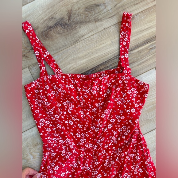 Red midi reformation dress - Picture 4 of 4